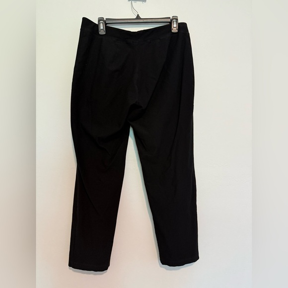 Eileen Fisher Washable Stretch Crepe Pull On Black  Pants No size (Waist-32'') - Picture 3 of 4